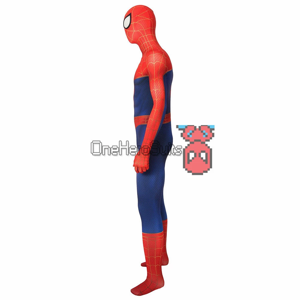 OneHeroSuits Peter Parker Suit Into The Spider-Verse Spiderman Bodysuit Zentai/Jumpsuit 4 OneHeroSuits Peter Parker Suit Into The Spider-Verse Spiderman Bodysuit Zentai/Jumpsuit