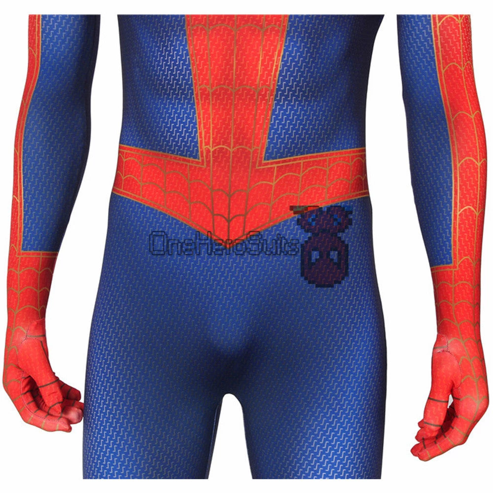 OneHeroSuits Peter Parker Suit Into The Spider-Verse Spiderman Bodysuit Zentai/Jumpsuit 7 OneHeroSuits Peter Parker Suit Into The Spider-Verse Spiderman Bodysuit Zentai/Jumpsuit
