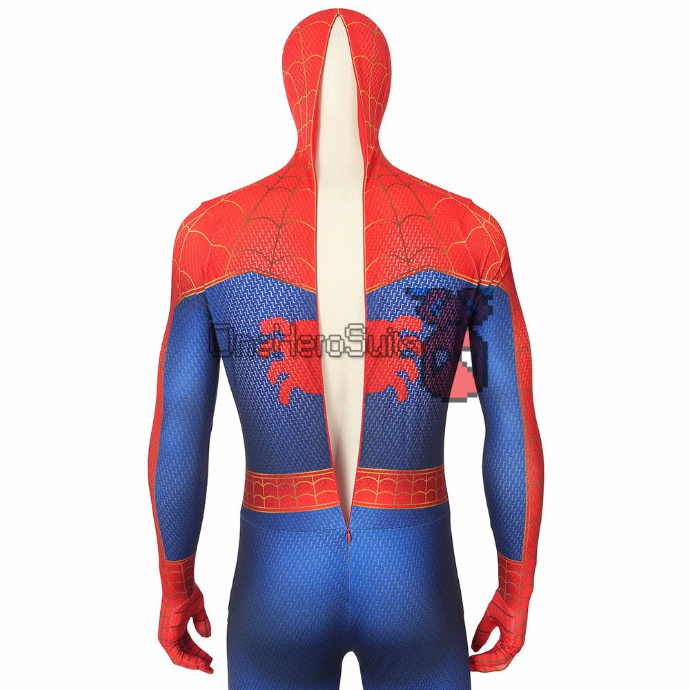 OneHeroSuits Peter Parker Suit Into The Spider-Verse Spiderman Bodysuit Zentai/Jumpsuit 9 OneHeroSuits Peter Parker Suit Into The Spider-Verse Spiderman Bodysuit Zentai/Jumpsuit