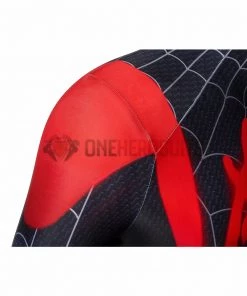OneHeroSuits Zentai/Jumpsuit Miles Morales Suit Into The Spider Verse Black Bodysuit