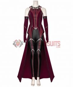 OneHeroSuits Wandavision Scarlet Witch Cosplay Costumes Halloween Carnival Set