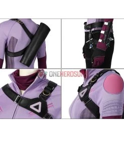 OneHeroSuits Costumes 2021 New Hawkeye Kate Bishop Purple Cosplay Costume Halloween Dress Up Suit