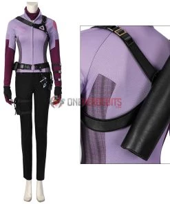 OneHeroSuits Costumes 2021 New Hawkeye Kate Bishop Purple Cosplay Costume Halloween Dress Up Suit