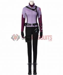 OneHeroSuits Costumes 2021 New Hawkeye Kate Bishop Purple Cosplay Costume Halloween Dress Up Suit