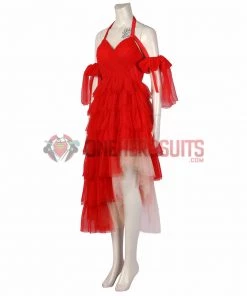 OneHeroSuits The Suicide Squad 2 Harley Quinn Red Dress Cosplay Costume