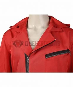 OneHeroSuits Costumes Money Heist S5 Cosplay Costume La Casa De Pape Red Suit