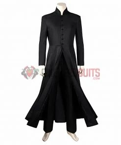 OneHeroSuits The Matrix 2 Cosplay Costume Reloaded Revolutions Neo Black Suit