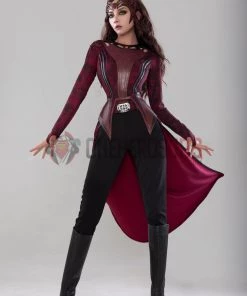 OneHeroSuits Wanda Scarlet Witch Cosplay Costumes In The Multiverse Of Madness Halloween Suits