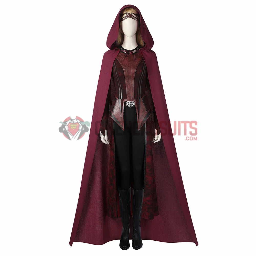 OneHeroSuits Wanda Scarlet Witch Cosplay Costumes In The Multiverse Of Madness Halloween Suits 9 OneHeroSuits Wanda Scarlet Witch Cosplay Costumes In The Multiverse Of Madness Halloween Suits