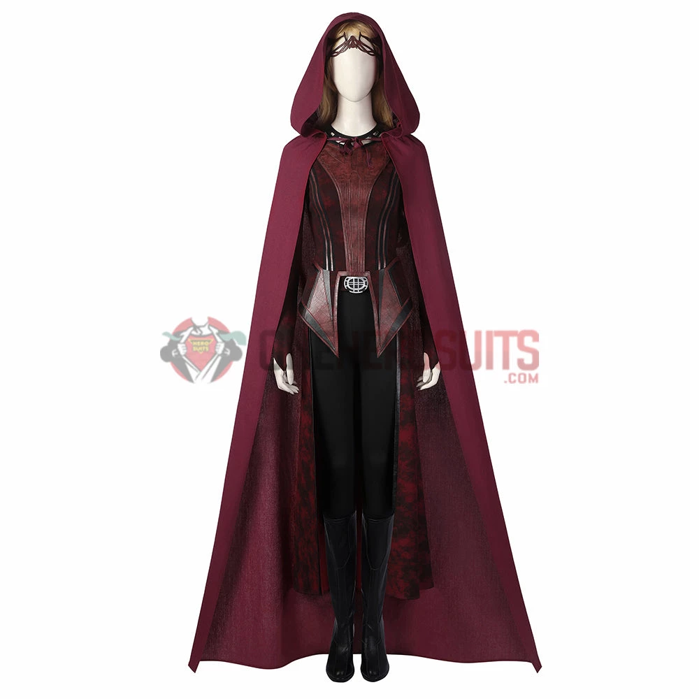 OneHeroSuits Wanda Scarlet Witch Cosplay Costumes In The Multiverse Of Madness Cosplay Suit 3 OneHeroSuits Wanda Scarlet Witch Cosplay Costumes In The Multiverse Of Madness Cosplay Suit
