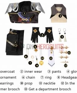 OneHeroSuits Genshin Impact Zhongli Cosplay Costumes