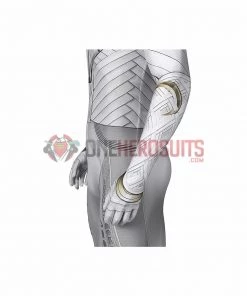 OneHeroSuits Moon Knight Cosplay Costumes White Spandex Bodysuit With Cloak