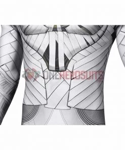 OneHeroSuits Moon Knight Cosplay Costumes White Spandex Bodysuit With Cloak
