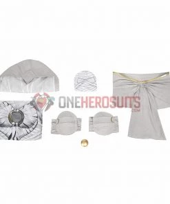 OneHeroSuits Moon Knight Cosplay Costumes White Spandex Bodysuit With Cloak