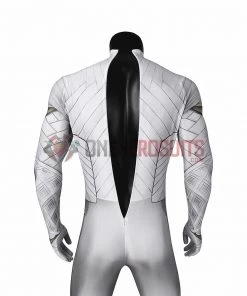OneHeroSuits Moon Knight Cosplay Costumes White Spandex Bodysuit With Cloak