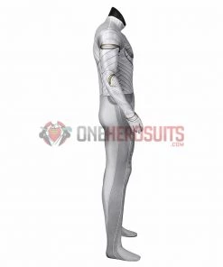 OneHeroSuits Moon Knight Cosplay Costumes White Spandex Bodysuit With Cloak
