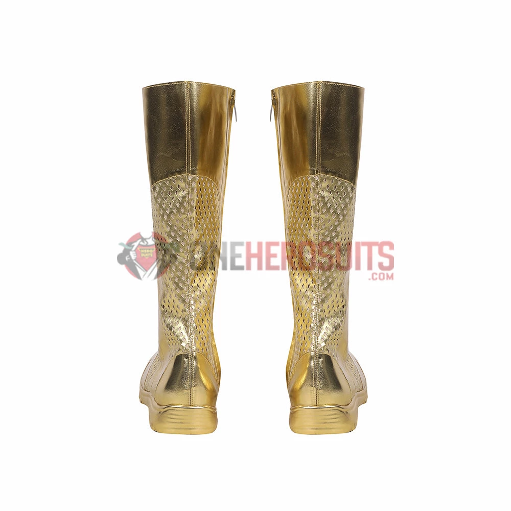 OneHeroSuits The Flash Season 8 Cosplay Shoes Gold Boots Costumes 5 OneHeroSuits The Flash Season 8 Cosplay Shoes Gold Boots Costumes
