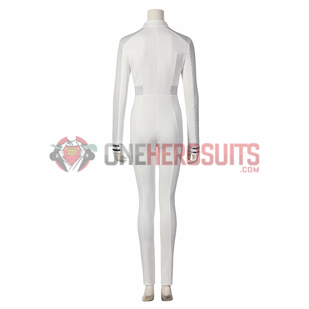 OneHeroSuits Star Trek Cosplay Costume Strange New Worlds Nurse Chapel White Jumpsuit 6 OneHeroSuits Star Trek Cosplay Costume Strange New Worlds Nurse Chapel White Jumpsuit