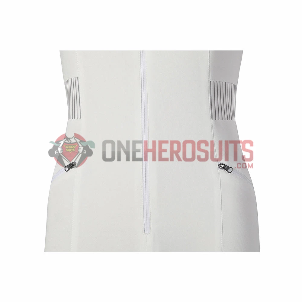 OneHeroSuits Star Trek Cosplay Costume Strange New Worlds Nurse Chapel White Jumpsuit 10 OneHeroSuits Star Trek Cosplay Costume Strange New Worlds Nurse Chapel White Jumpsuit