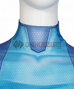 OneHeroSuits Costumes Metroid Cosplay Costume Samus Aran Blue Jumpsuits