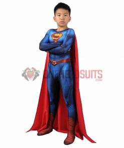 OneHeroSuits Kids Cosplay Kids Superman And Lois Cosplay Suit Superman Spandex BodySuit