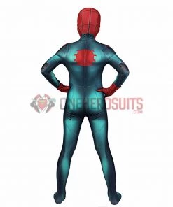 OneHeroSuits Kids Spider-man Cosplay Suit Miles Morales PS5 Great Responsibility Spandex BodySuit