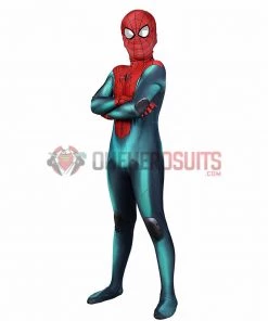 OneHeroSuits Kids Spider-man Cosplay Suit Miles Morales PS5 Great Responsibility Spandex BodySuit