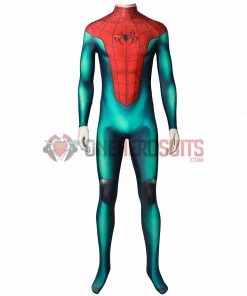 Miles Morales PS5 Spiderman Bodysuit Spiderman Great Responsibility OneHeroSuits Zentai/Jumpsuit