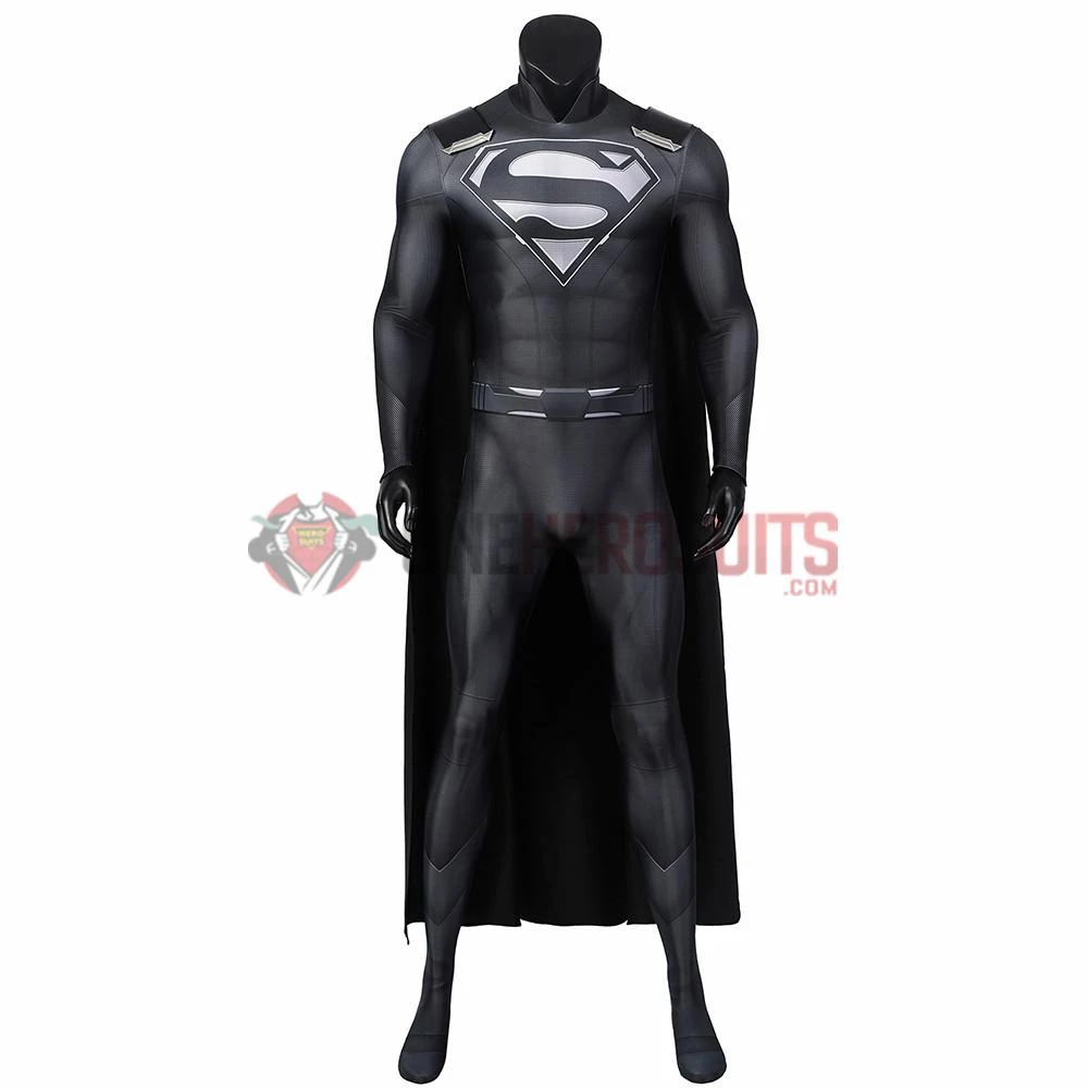 SuperMan Cosplay Costumes Justice League Superman Black Spandex OneHeroSuits 3 SuperMan Cosplay Costumes Justice League Superman Black Spandex OneHeroSuits