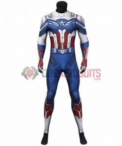 OneHeroSuits Sam Wilson Cosplay Costume The Falcon And The Winter Soldier Printed Spandex Jumpsuits