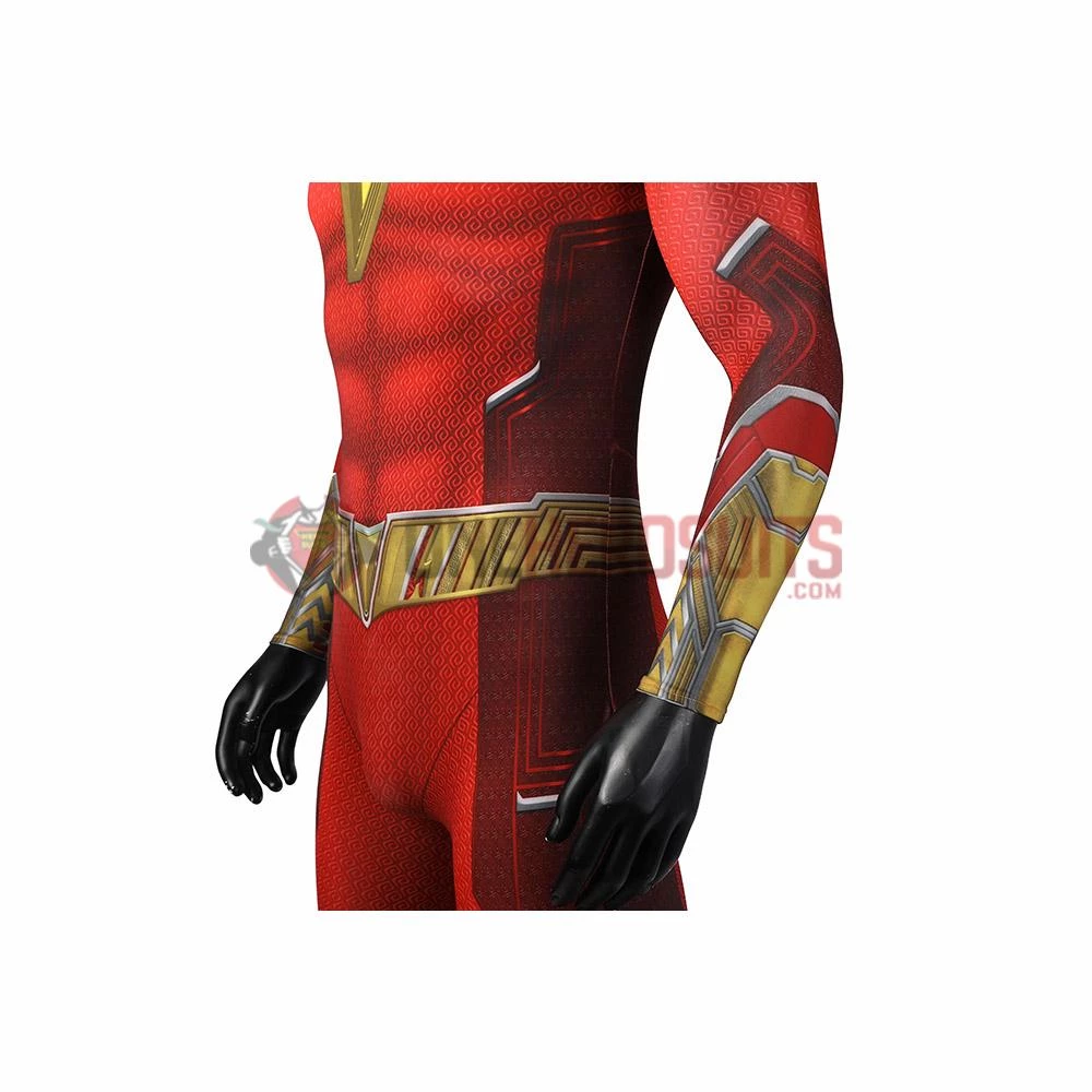 OneHeroSuits Shazam 2 Fury Of The Gods Cosplay Costume 3D Printed Jumpsuits With Cloak 15 OneHeroSuits Shazam 2 Fury Of The Gods Cosplay Costume 3D Printed Jumpsuits With Cloak