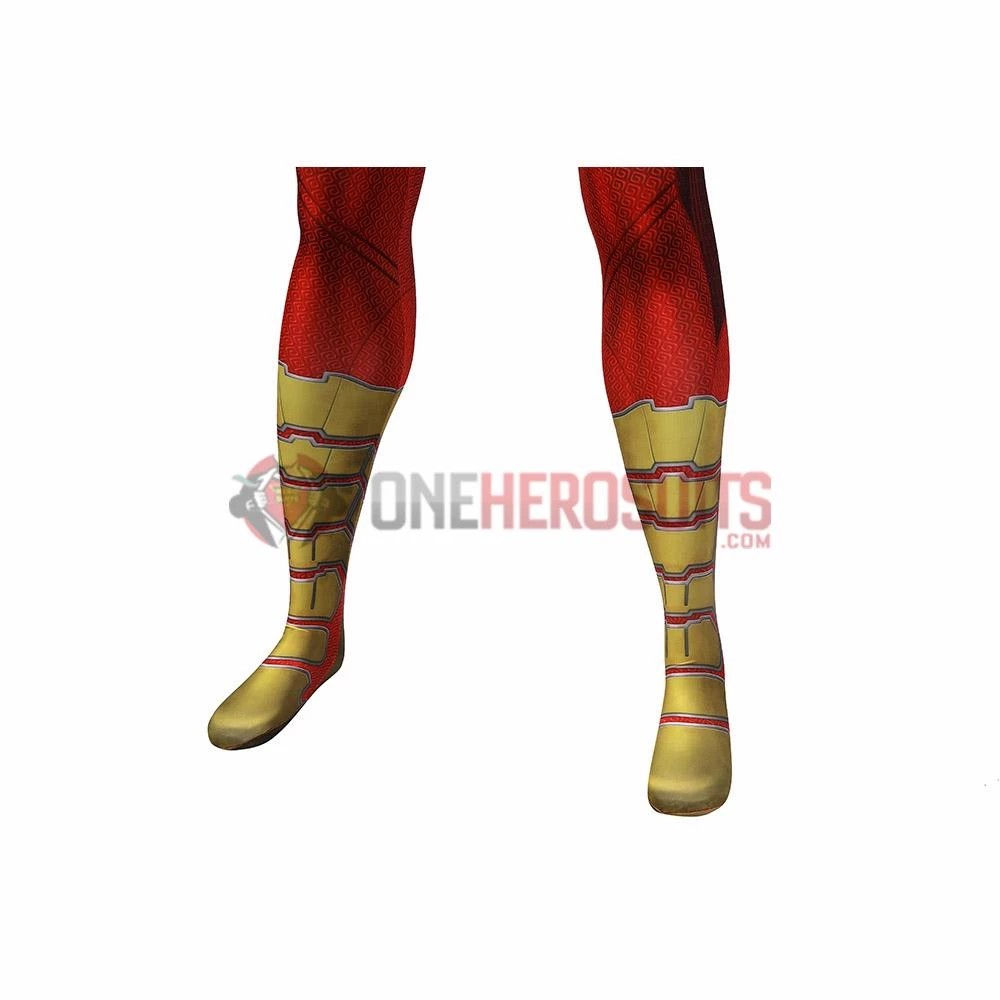 OneHeroSuits Shazam 2 Fury Of The Gods Cosplay Costume 3D Printed Jumpsuits With Cloak 18 OneHeroSuits Shazam 2 Fury Of The Gods Cosplay Costume 3D Printed Jumpsuits With Cloak