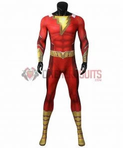 OneHeroSuits Shazam 2 Fury Of The Gods Cosplay Costume 3D Printed Jumpsuits With Cloak 25 OneHeroSuits Shazam 2 Fury Of The Gods Cosplay Costume 3D Printed Jumpsuits With Cloak