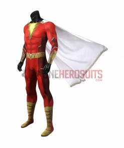 OneHeroSuits Shazam 2 Fury Of The Gods Cosplay Costume 3D Printed Jumpsuits With Cloak 20 OneHeroSuits Shazam 2 Fury Of The Gods Cosplay Costume 3D Printed Jumpsuits With Cloak
