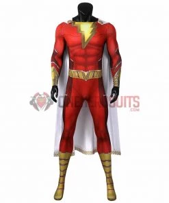 OneHeroSuits Shazam 2 Fury Of The Gods Cosplay Costume 3D Printed Jumpsuits With Cloak 21 OneHeroSuits Shazam 2 Fury Of The Gods Cosplay Costume 3D Printed Jumpsuits With Cloak