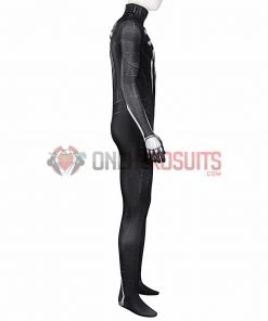 OneHeroSuits Spider Man Miles Morales PS5 Cosplay Suit Symbiote Black Spandex Bodysuit