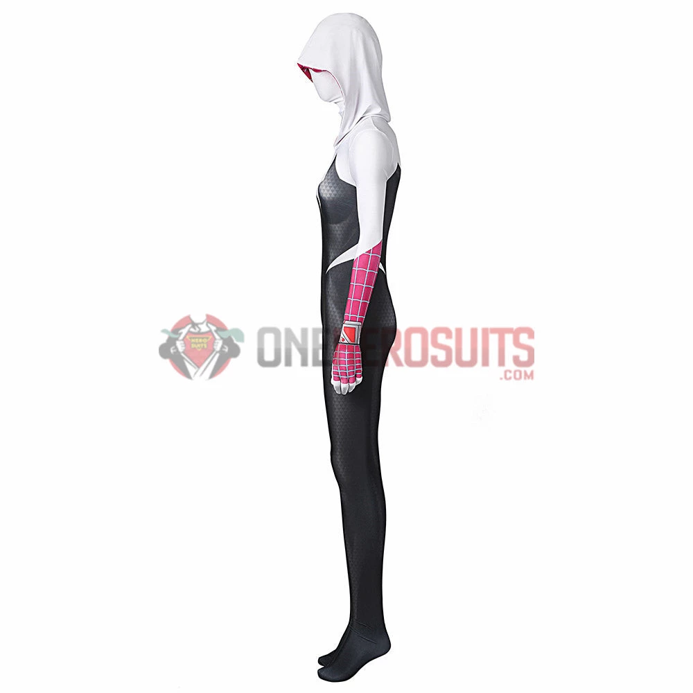 OneHeroSuits Across The Spider-Verse Gwen Cosplay Costume Gwen Spandex Suit Zentai/Jumpsuit 10 OneHeroSuits Across The Spider-Verse Gwen Cosplay Costume Gwen Spandex Suit Zentai/Jumpsuit