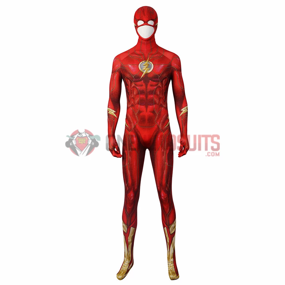 OneHeroSuits Costumes The Flash Cosplay Costume Barry Allen 3D Printed Jumpsuit 3 OneHeroSuits Costumes The Flash Cosplay Costume Barry Allen 3D Printed Jumpsuit
