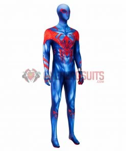 OneHeroSuits Spiderman Across The Spider-Verse Cosplay Costumes Blue Spider Bodysuit