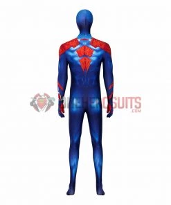 OneHeroSuits Spiderman Across The Spider-Verse Cosplay Costumes Blue Spider Bodysuit