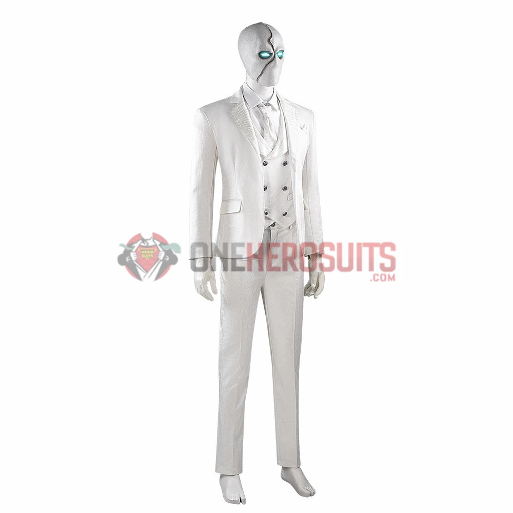 OneHeroSuits Mr Knight Cosplay Costumes Moon Knight Top Level White Suits 6 OneHeroSuits Mr Knight Cosplay Costumes Moon Knight Top Level White Suits