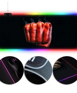 OneHeroSuits Anime Printing RGB Mouse Pad One-Punch Man Saitama Painting