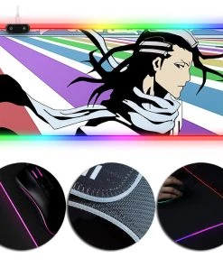 OneHeroSuits Bleach Byakuya Kuchiki Mouse Pad RGB LED Gaming Mouse Pad Extra Large