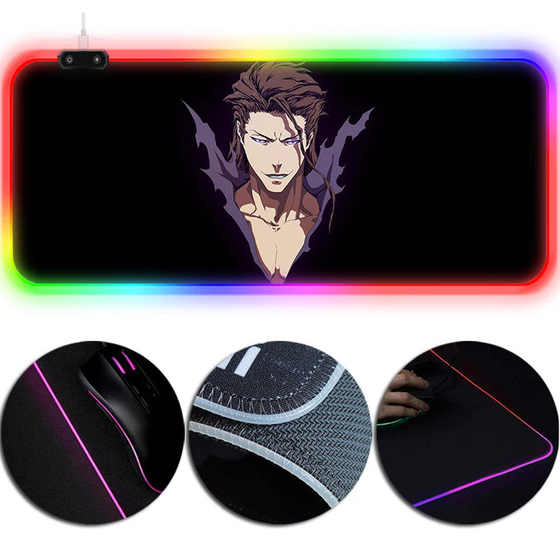 OneHeroSuits Bleach Sosuke Aizen Creative Printed Mouse Pad RGB LED Gaming Mouse Pad 1 OneHeroSuits Bleach Sosuke Aizen Creative Printed Mouse Pad RGB LED Gaming Mouse Pad