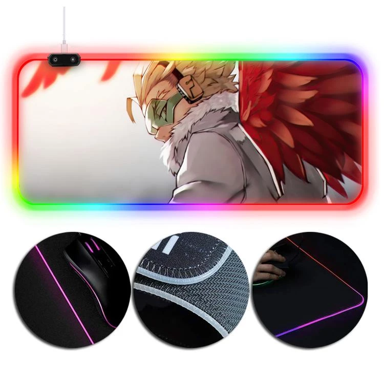 OneHeroSuits My Hero Academia Hawk Keigo Takami Printing RGB LED Gaming Extended Mouse Pad 1 OneHeroSuits My Hero Academia Hawk Keigo Takami Printing RGB LED Gaming Extended Mouse Pad